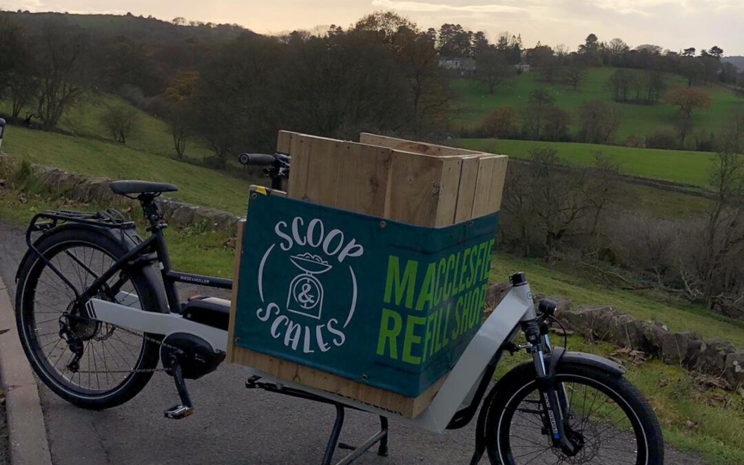 Proudly presenting the E-cargo bike for home deliveries!