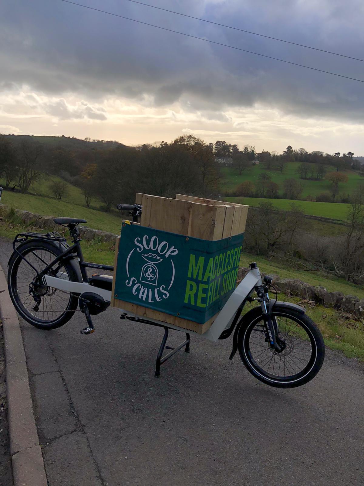 Proudly presenting the E-cargo bike for home deliveries!