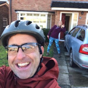 out delivering