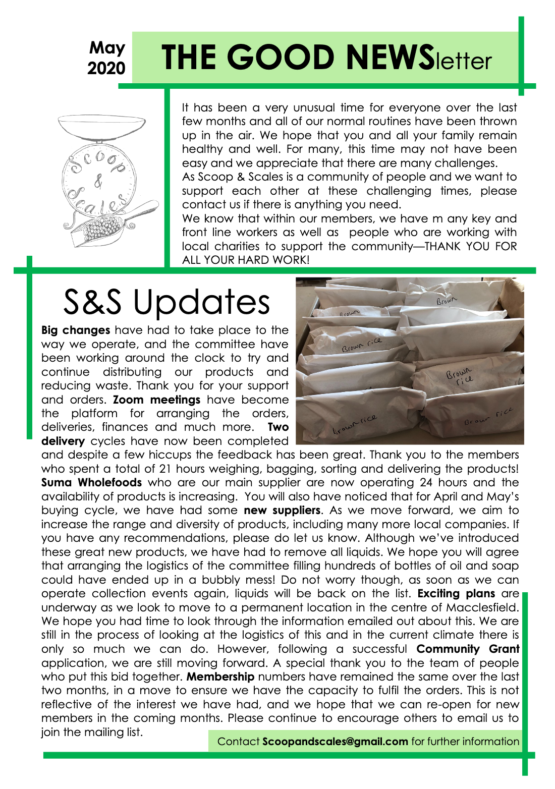 GOOD NEWS-letter – April Newsletter
