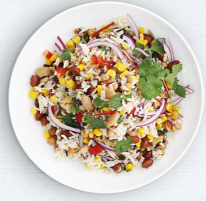 Brown Rice and Bean Salad